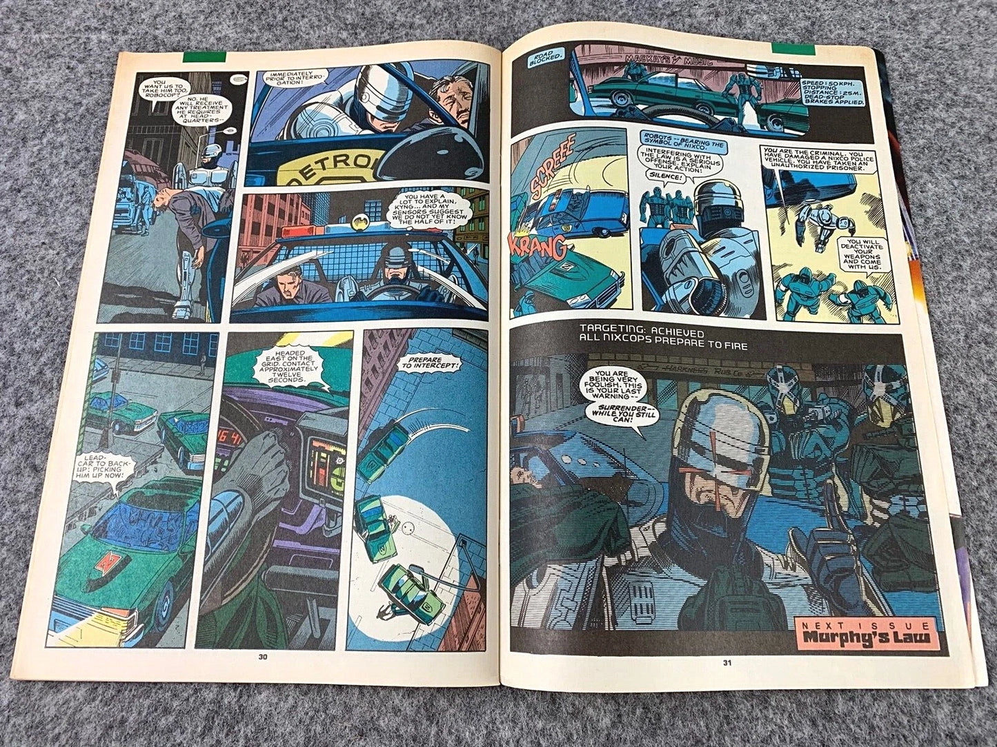 Robocop: The Future of Law Enforcement Issue 1 - Paperback 1990 Marvel Comic