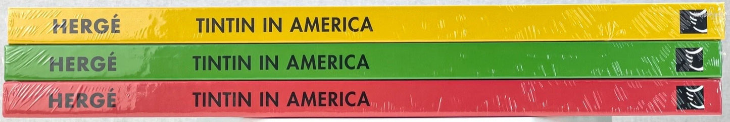 Tintin in America B&W Colorised Editions V1,2,3 - 2020 Hardback Books by Moulinsart FULL SET