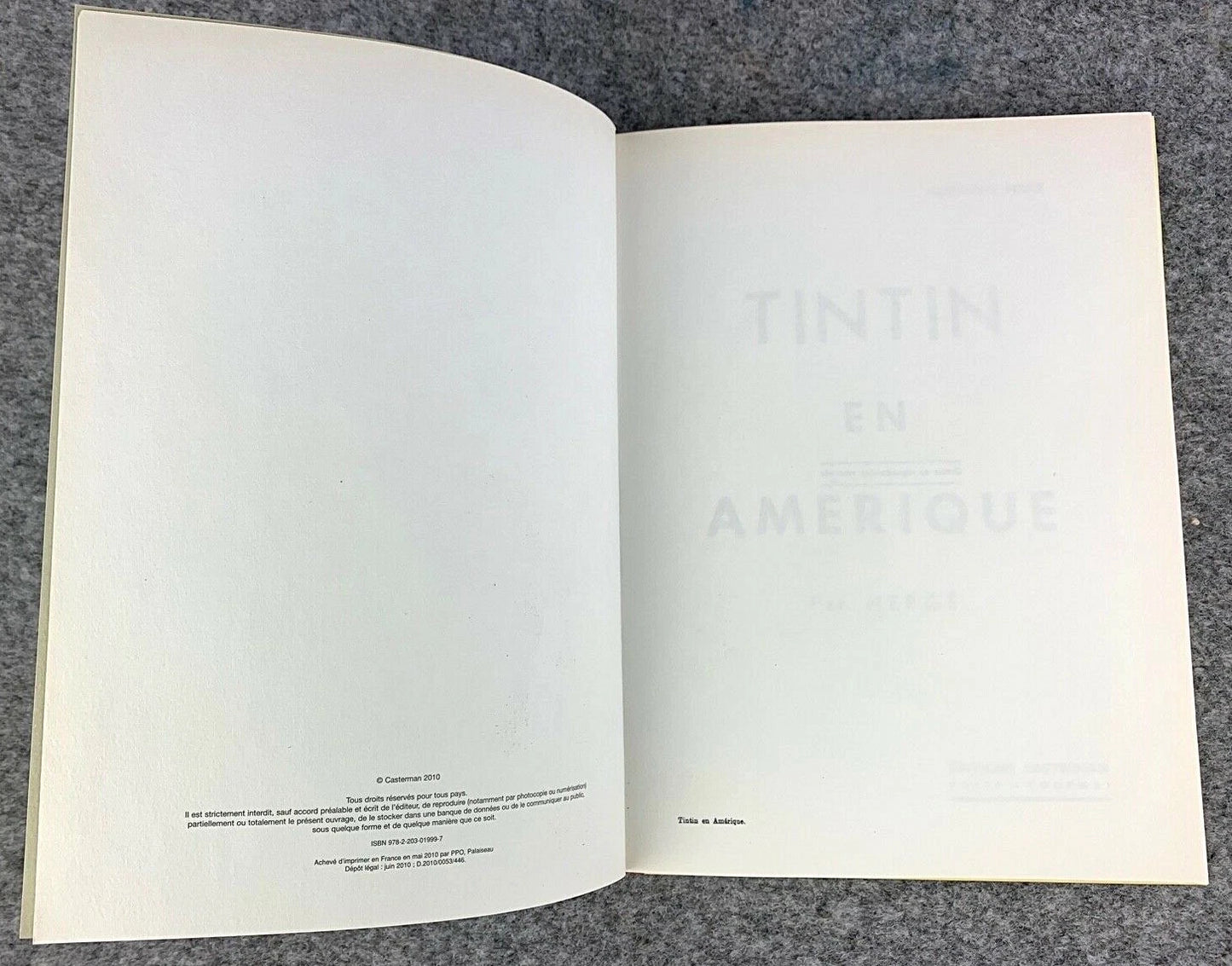 Tintin En Amerique Rare B&W MINI Facsimile French 1st Edition 1980s HB Tintin Book