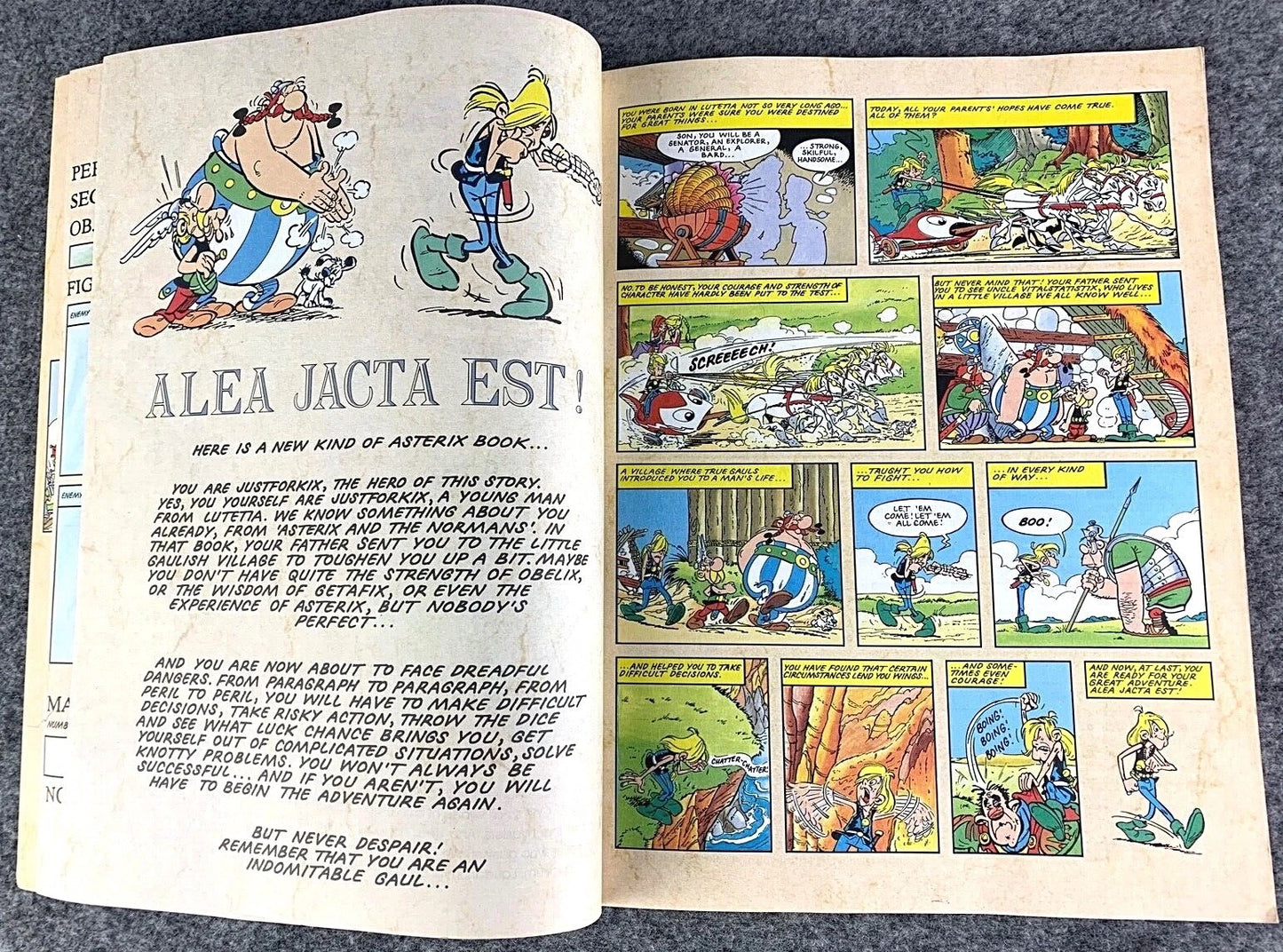 Asterix Game Book Volume 3: Roman Conspiracy Hodder Stoughton 1991 UK Paperback Edition