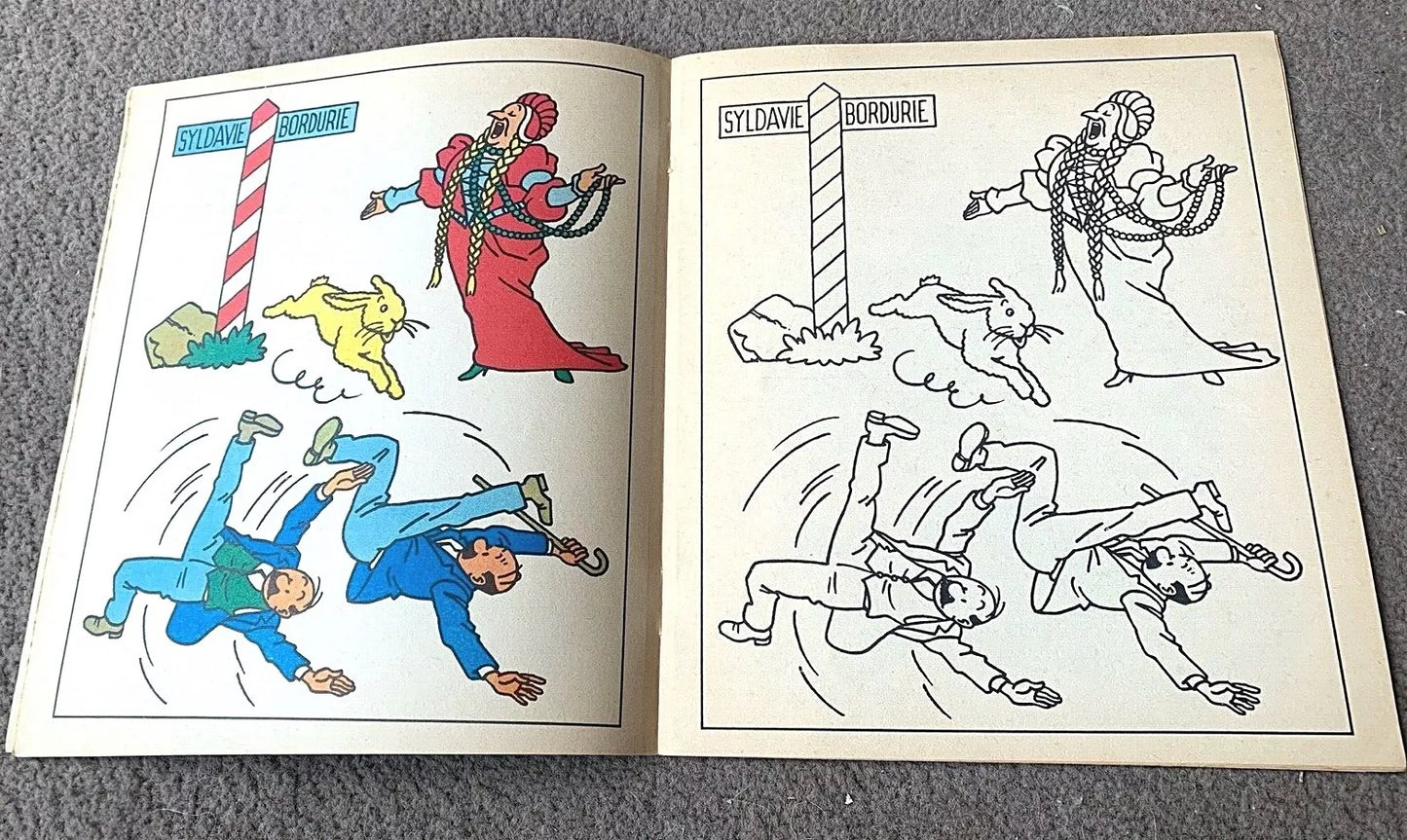 Volume 4 of 12 - Tintin Painting & Drawing Book Methuen 1977 1st Edition