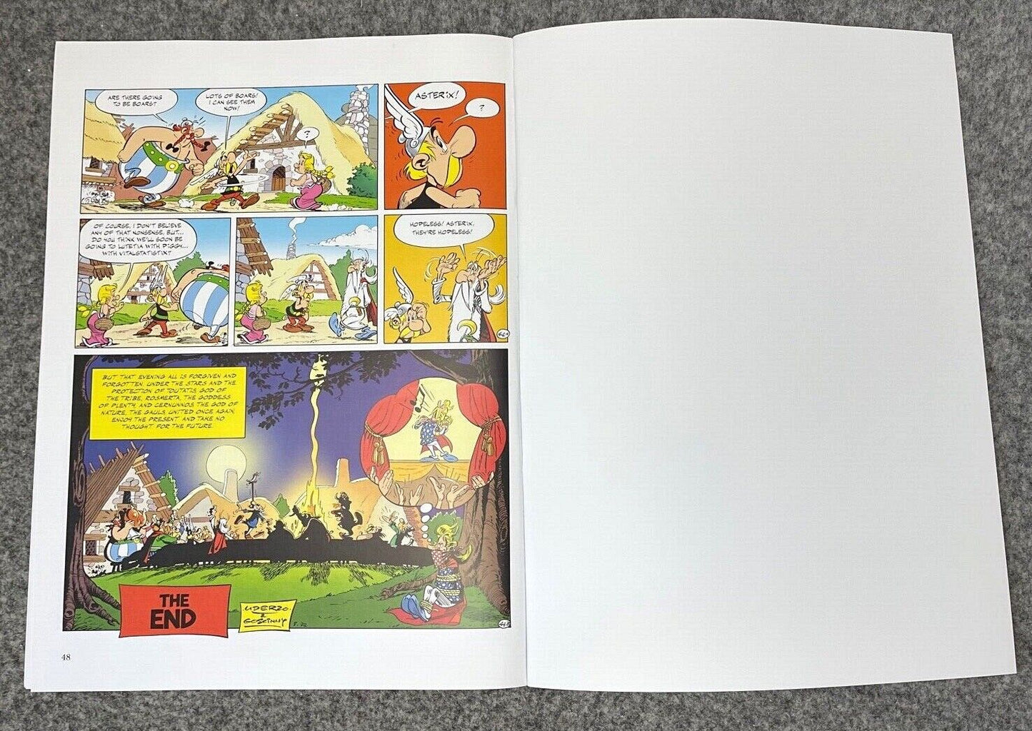 Asterix & Soothsayer - 2000s Orion/Sphere UK Edition Paperback Book EO Uderzo