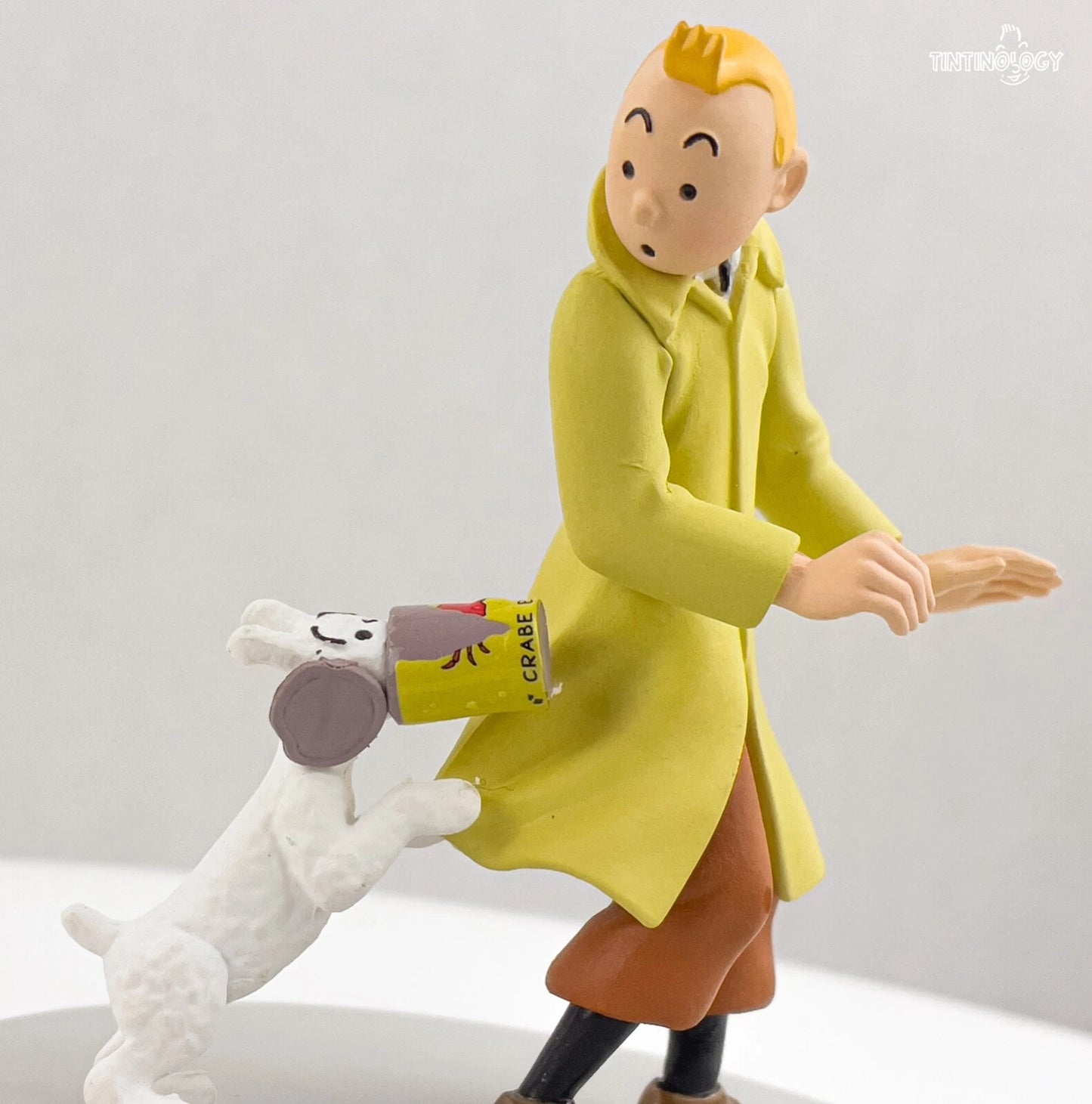Snowy Finds Crab Tin - Tintin Coffret/Box Scene Moulinsart Figurine 9cm Model