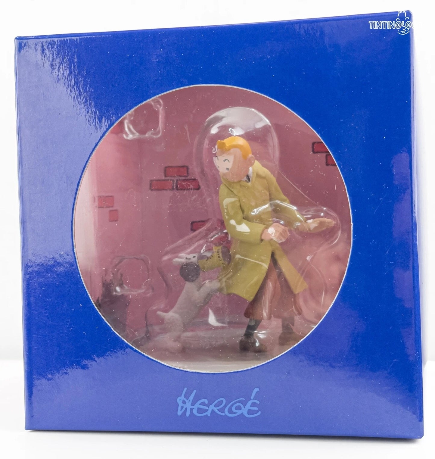 Snowy Finds Crab Tin - Tintin Coffret/Box Scene Moulinsart Figurine 9cm Model