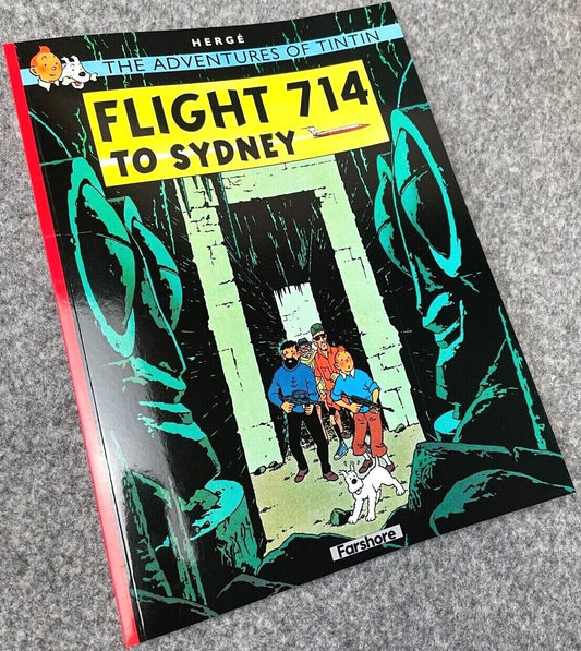 Flight 714 - Tintin Farshore 2000s UK Edition Book Paperback Herge