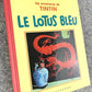 Le Lotus Bleu Rare B&W MINI Facsimile French 1st Edition 1980s HB Tintin Book