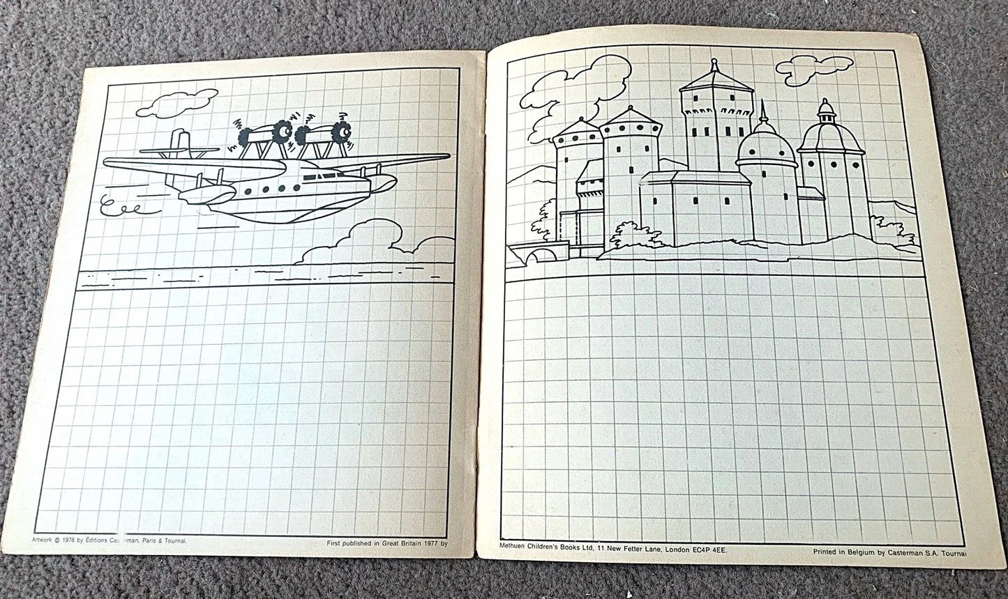 Volume 4 of 12 - Tintin Painting & Drawing Book Methuen 1977 1st Edition