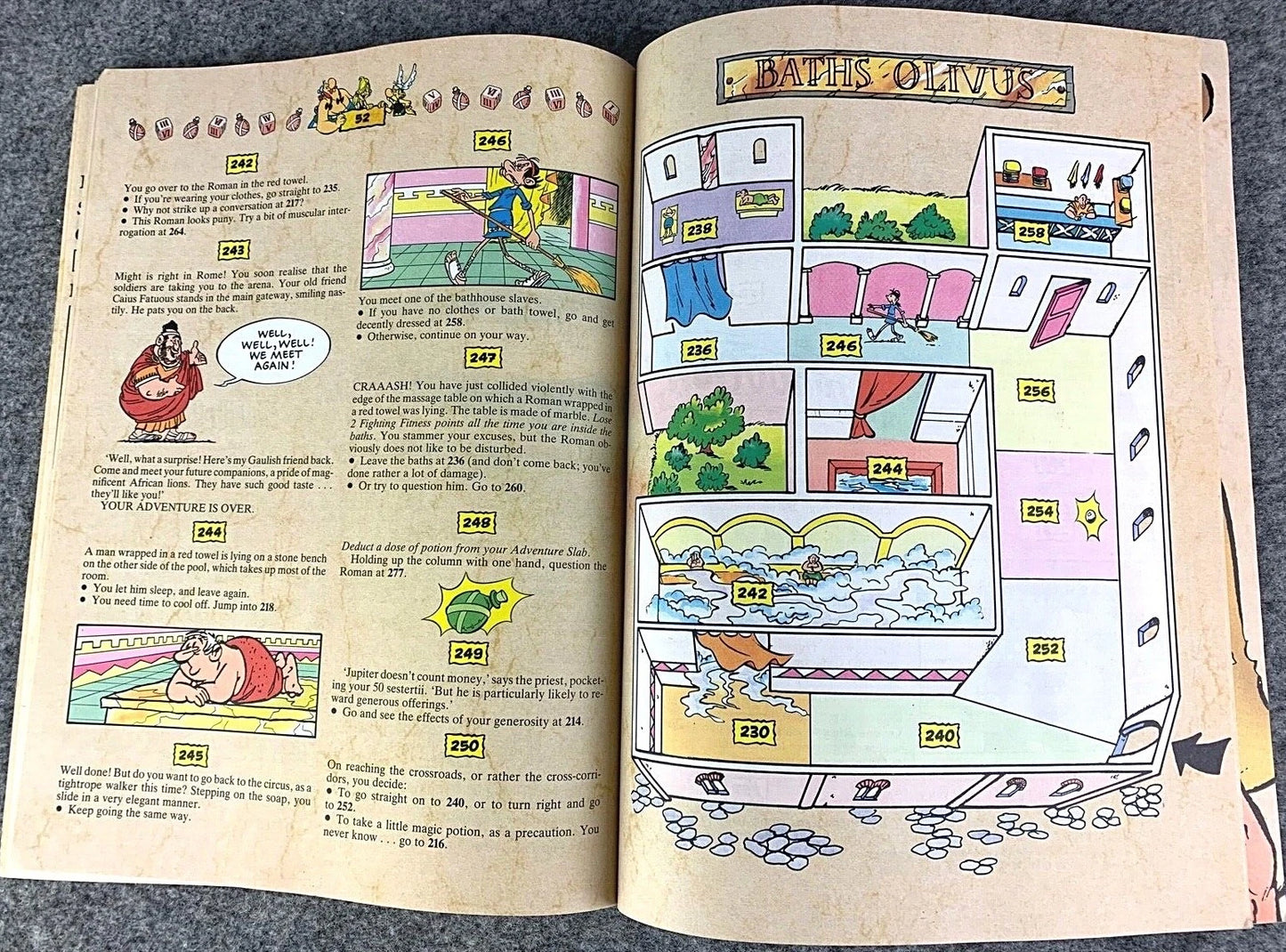 Asterix Game Book Volume 3: Roman Conspiracy Hodder Stoughton 1991 UK Paperback Edition