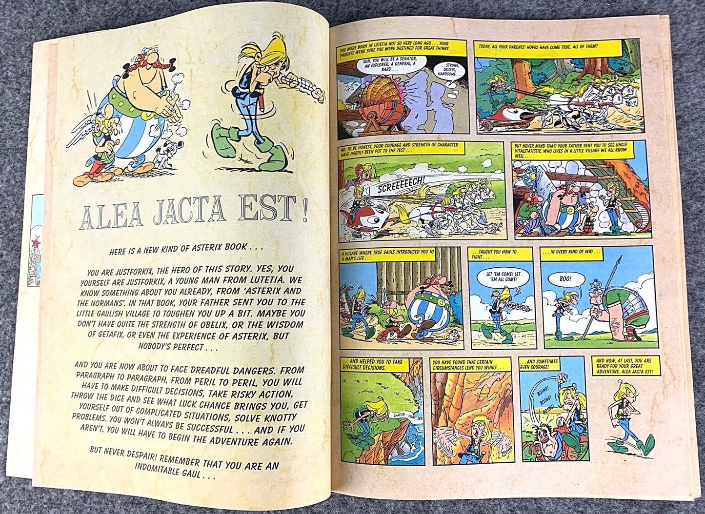 Asterix Game Book Volume 2: Meeting of the Chieftans Hodder Stoughton 1989 UK Paperback Edition