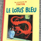 Le Lotus Bleu Rare B&W MINI Facsimile French 1st Edition 1980s HB Tintin Book