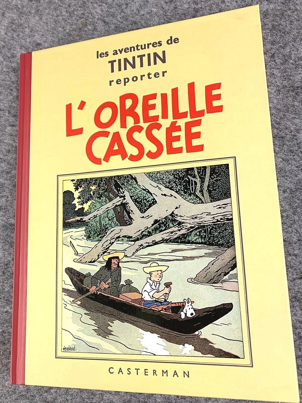 L'Oreille cassée Rare B&W MINI Facsimile French 1st Edition 1980s HB Tintin Book