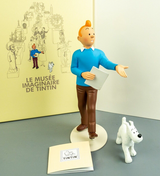 Statuette Moulinsart 46007 Tintin & Snowy Musee Imaginaire 2023 25cm Resin Model