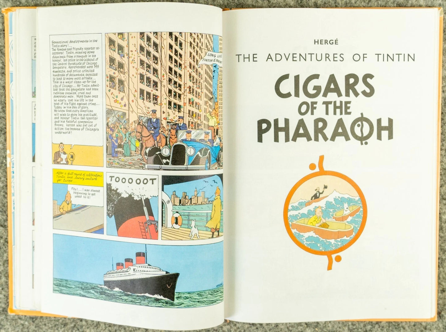 Tintin 3 in 1 Volume 1 - 1990 UK Methuen Hardback 1st Edition Comic Book