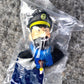 Moulinsart Toy Keyring: Haddock Bust Figure 3.5cm Height 42315 Official Tintin Figure Key Ring