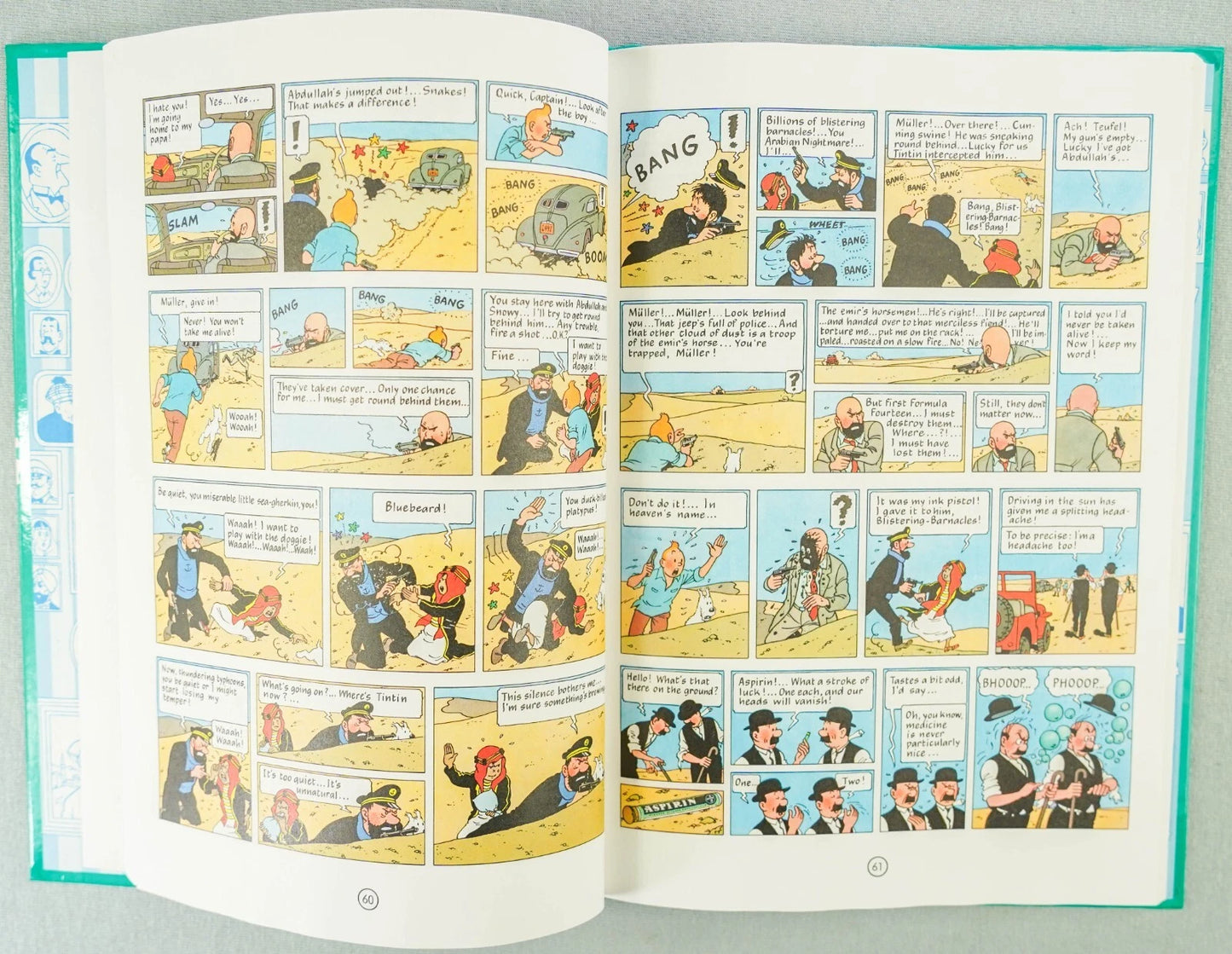 Tintin 3 in 1 Volume 5 - 1992 UK Methuen Hardback 1st Edition Comic Book