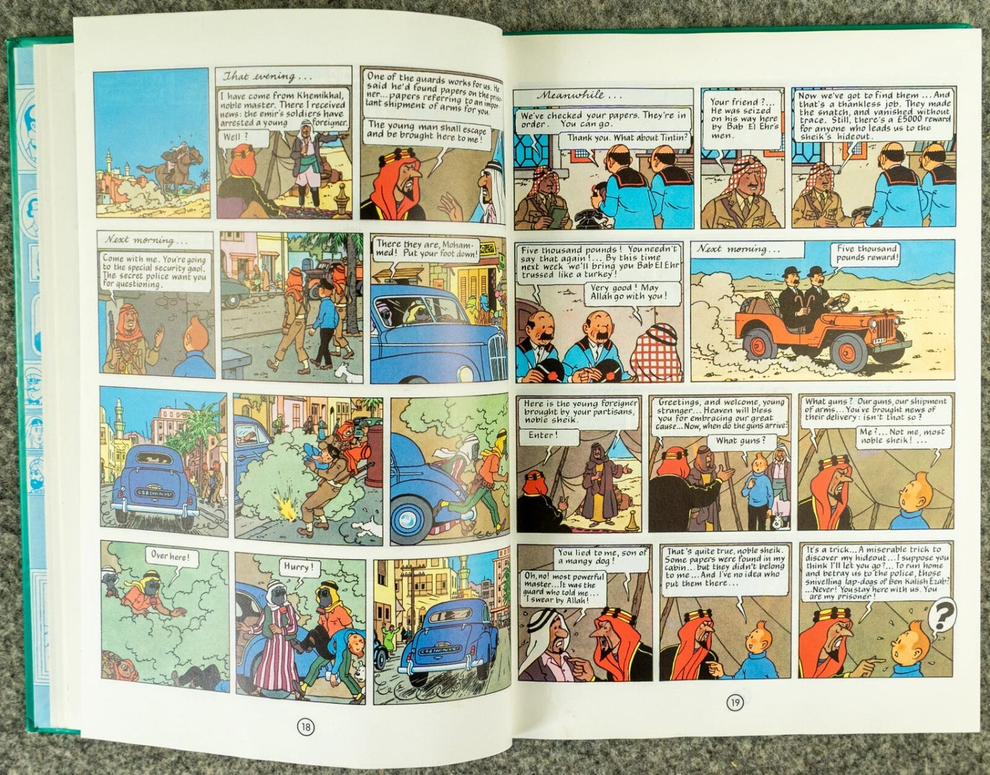 Tintin 3 in 1 Volume 5 - 1992 UK Egmont Hardback 1st Edition Comic Book