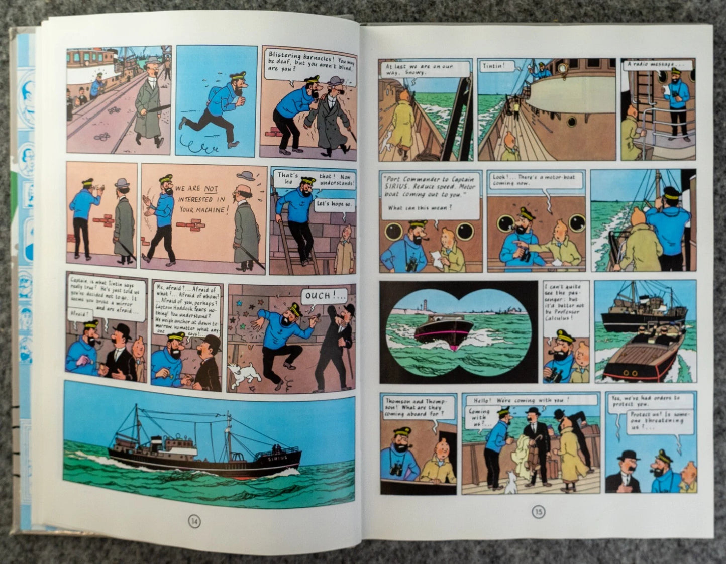 Tintin 3 in 1 Volume 4 - 1991 UK Egmont Hardback 1st Edition Comic Book