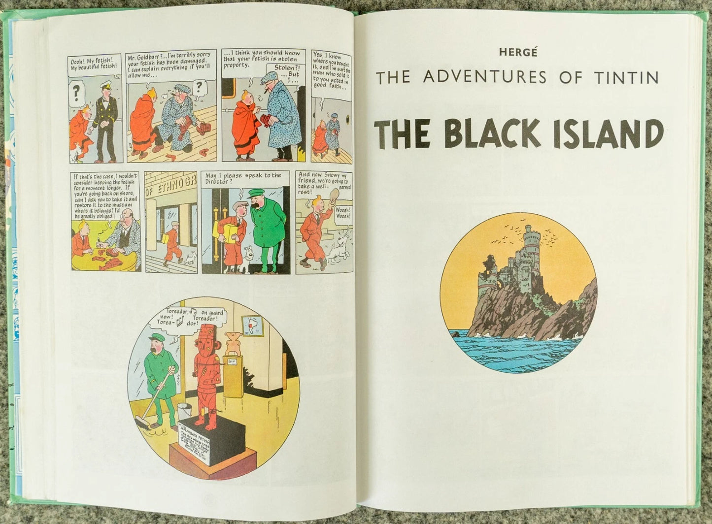 Tintin 3 in 1 Volume 2 - 1990 UK Methuen Hardback 1st Edition Comic Book