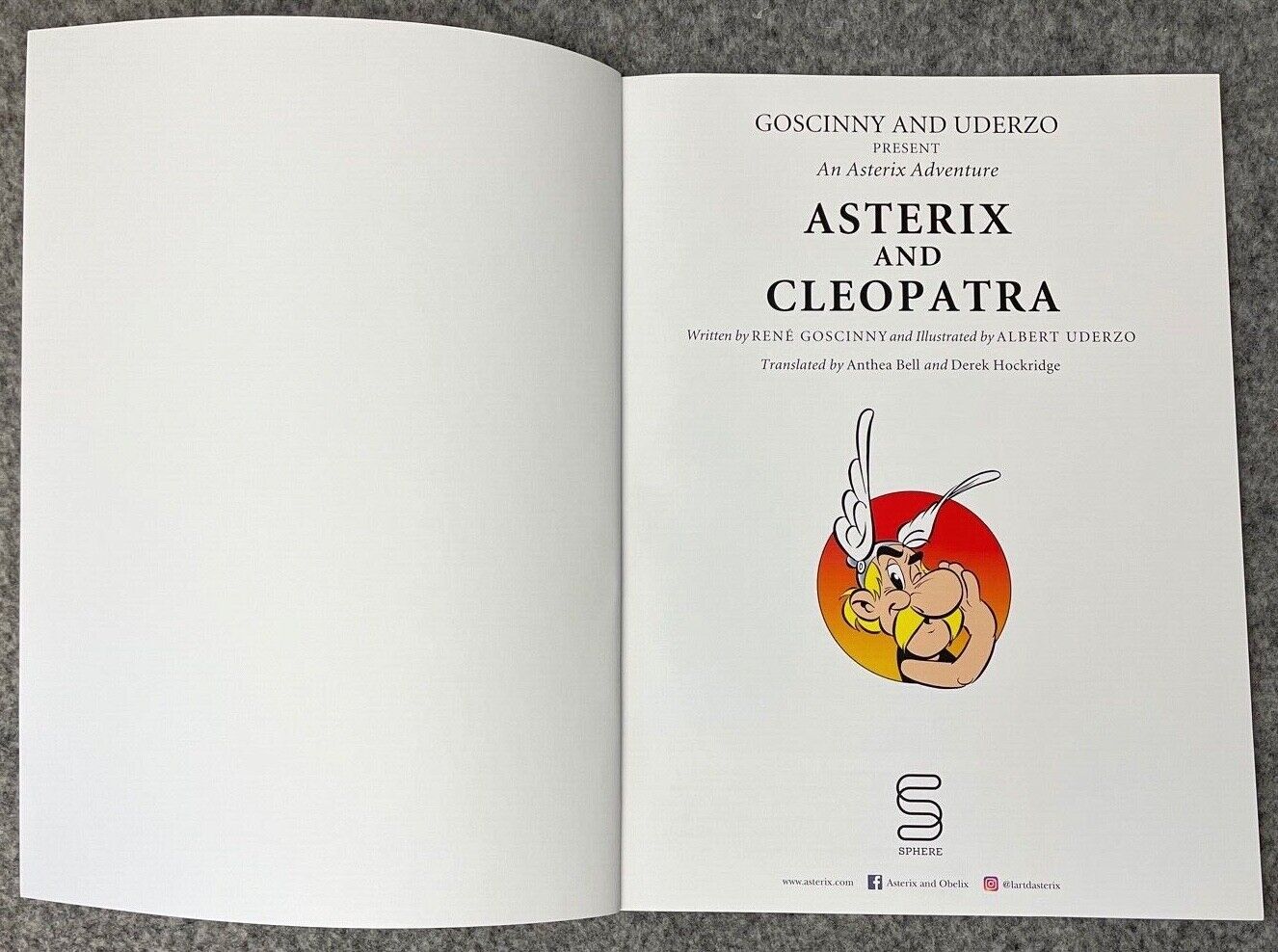 Asterix & Cleopatra - 2000s Orion/Sphere UK Edition Paperback Book EO Uderzo