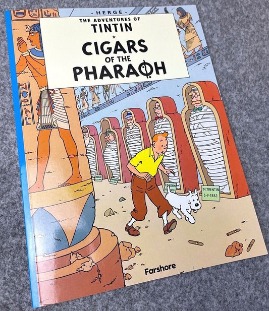 Cigars of the Pharaoh - Farshore 2000s UK Edition Tintin Book Paperback Herge