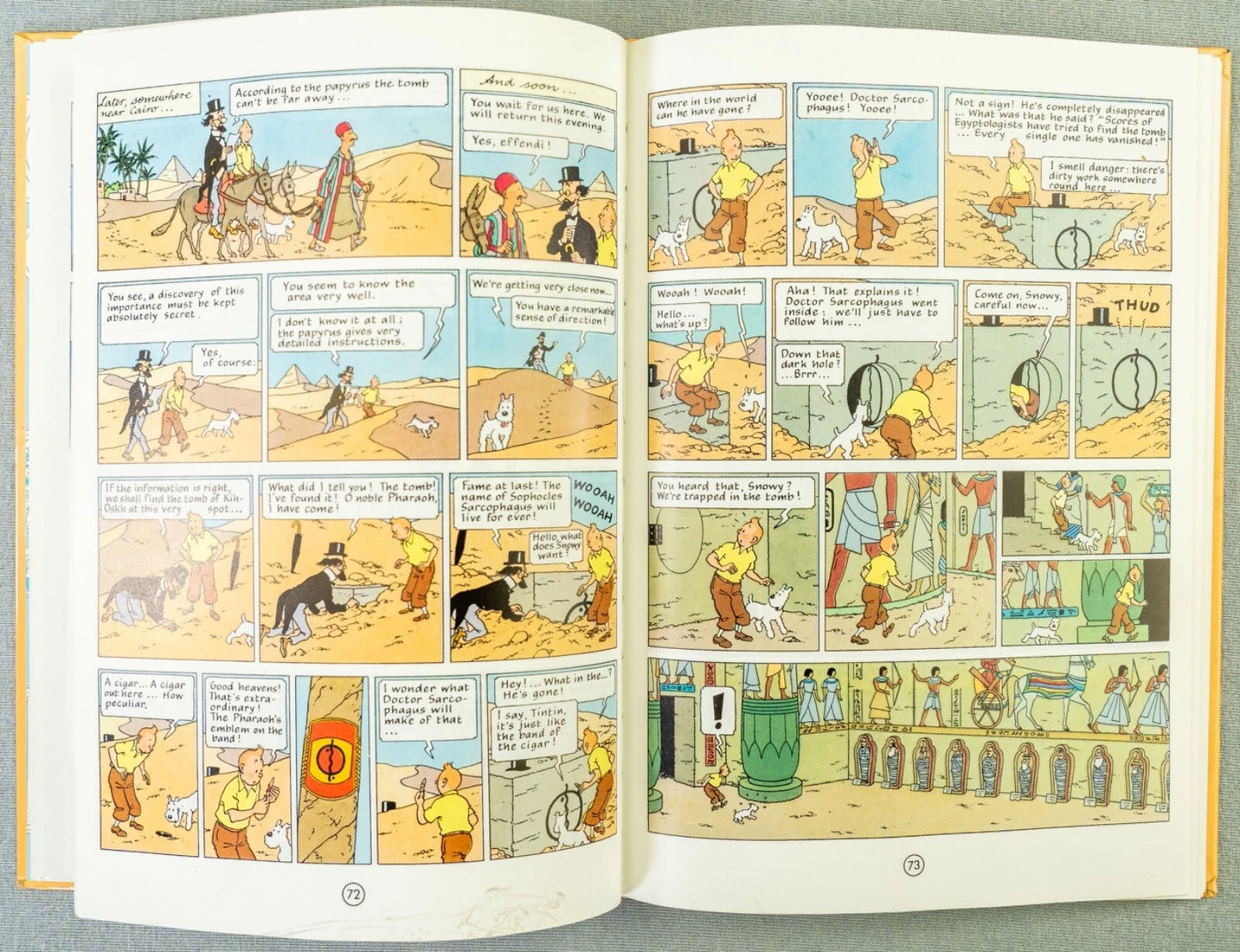 Tintin 3 in 1 Volume 1 - 1990 UK Egmont Hardback 1st Edition Comic Book