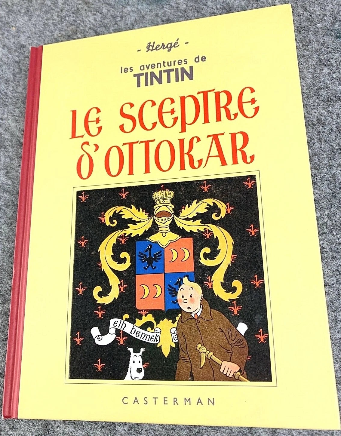 Le Sceptre d'Ottokar Rare B&W MINI Facsimile French 1st Edition 1980s HB Tintin Book