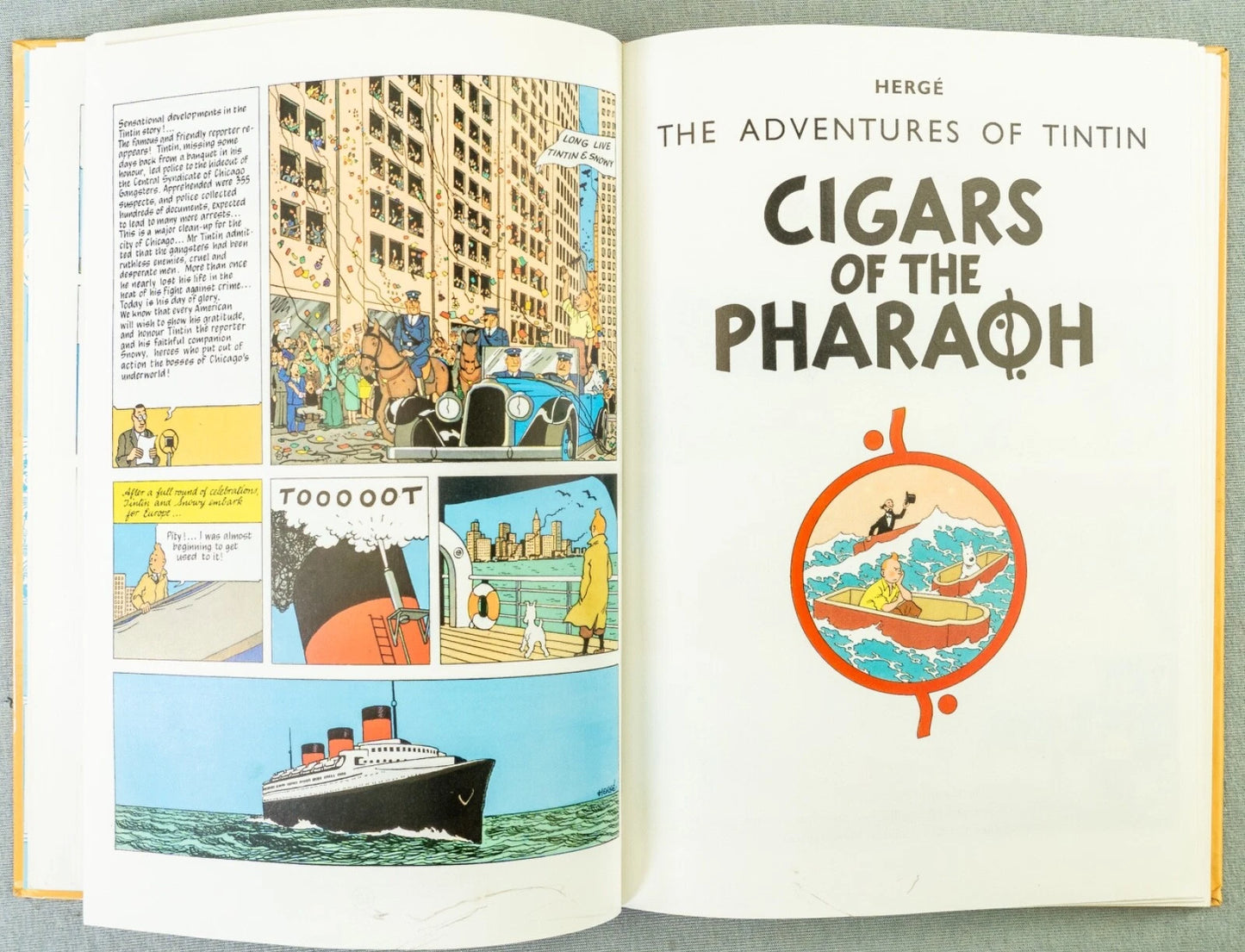 Tintin 3 in 1 Volume 1 - 1990 UK Egmont Hardback 1st Edition Comic Book