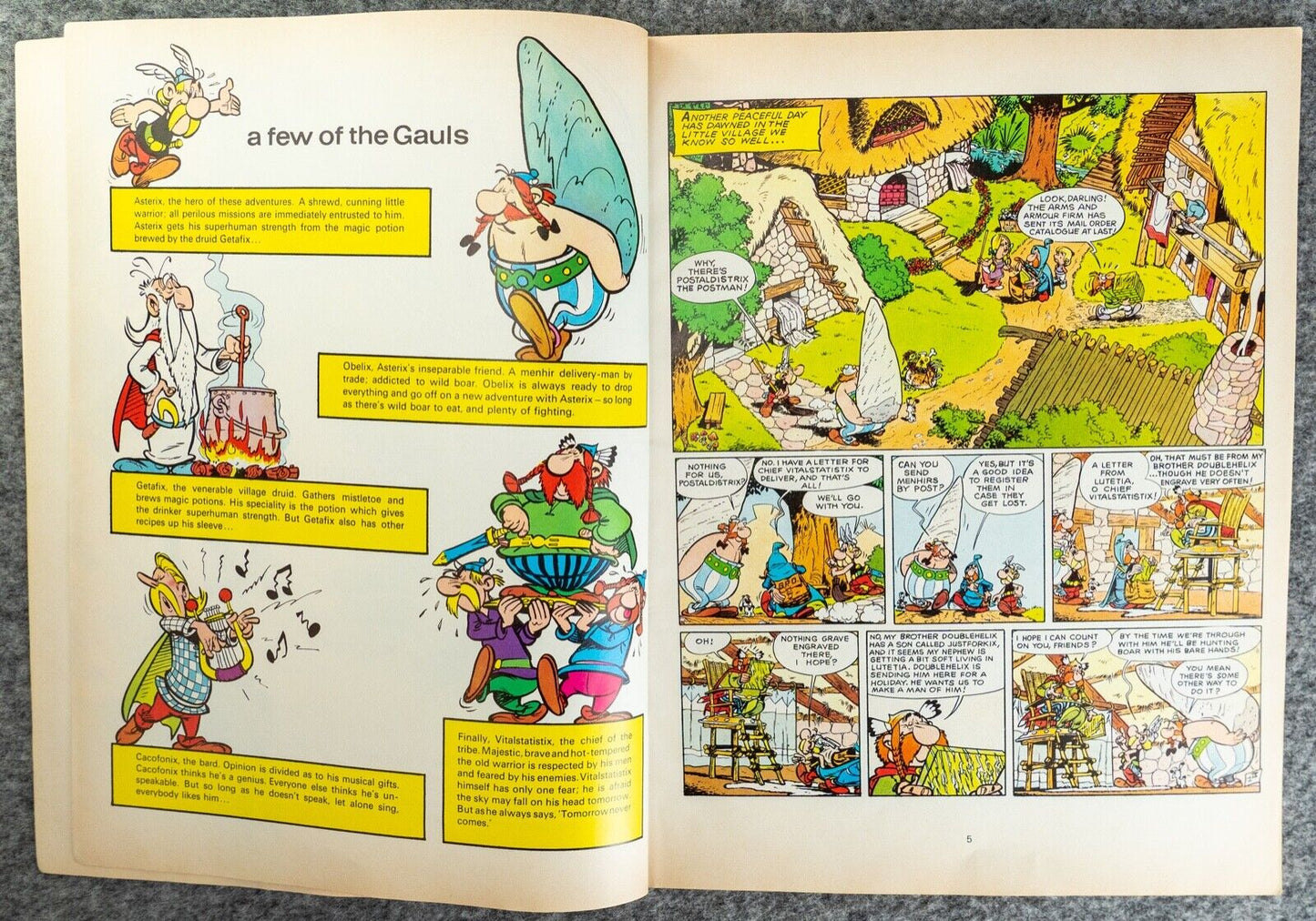 Asterix & the Normans - 1970/80s Hodder/Dargaud UK Edition Paperback Book Uderzo