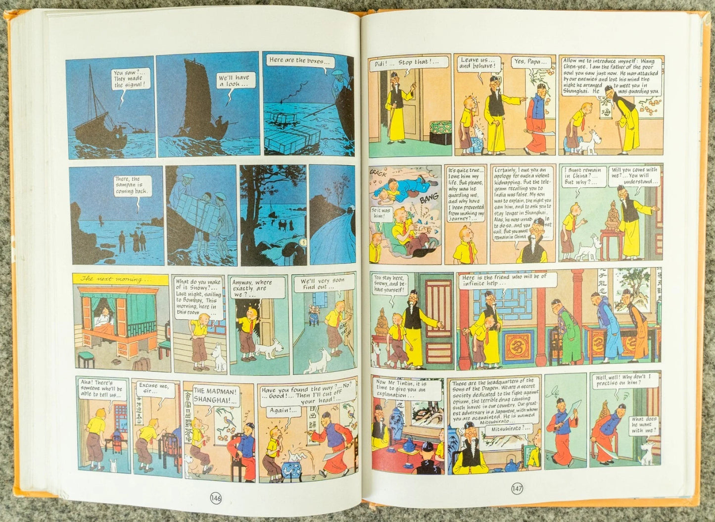 Tintin 3 in 1 Volume 1 - 1990 UK Methuen Hardback 1st Edition Comic Book