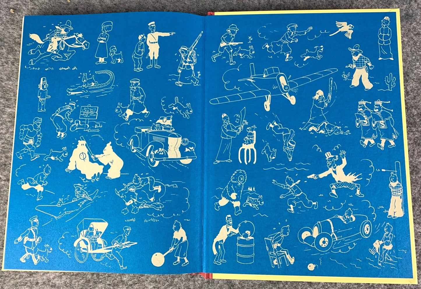 Le Sceptre d'Ottokar Rare B&W MINI Facsimile French 1st Edition 1980s HB Tintin Book