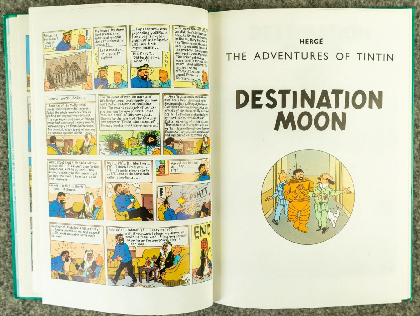 Tintin 3 in 1 Volume 5 - 1992 UK Egmont Hardback 1st Edition Comic Book