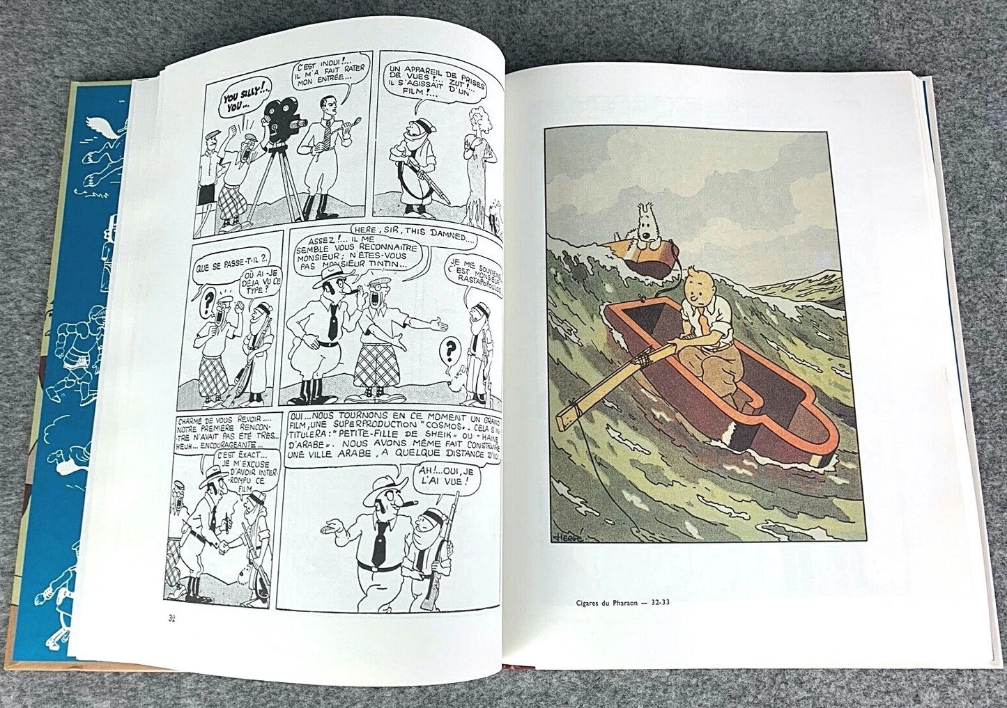 Les Cigares Du Pharaon 1st Facsimile Casterman 2009 Edition HB Tintin Book Herge EO