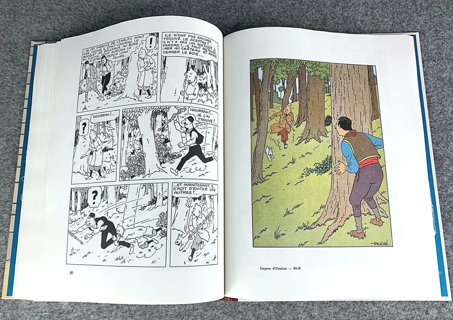 Le Sceptre D' Ottokar 1st Facsimile Casterman 2009 Edition HB Tintin Book Herge EO