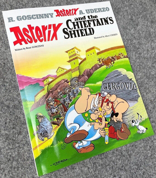 Asterix & Chieftain’s Shield - 2000s Orion/Sphere UK Edition Paperback Book EO Uderzo