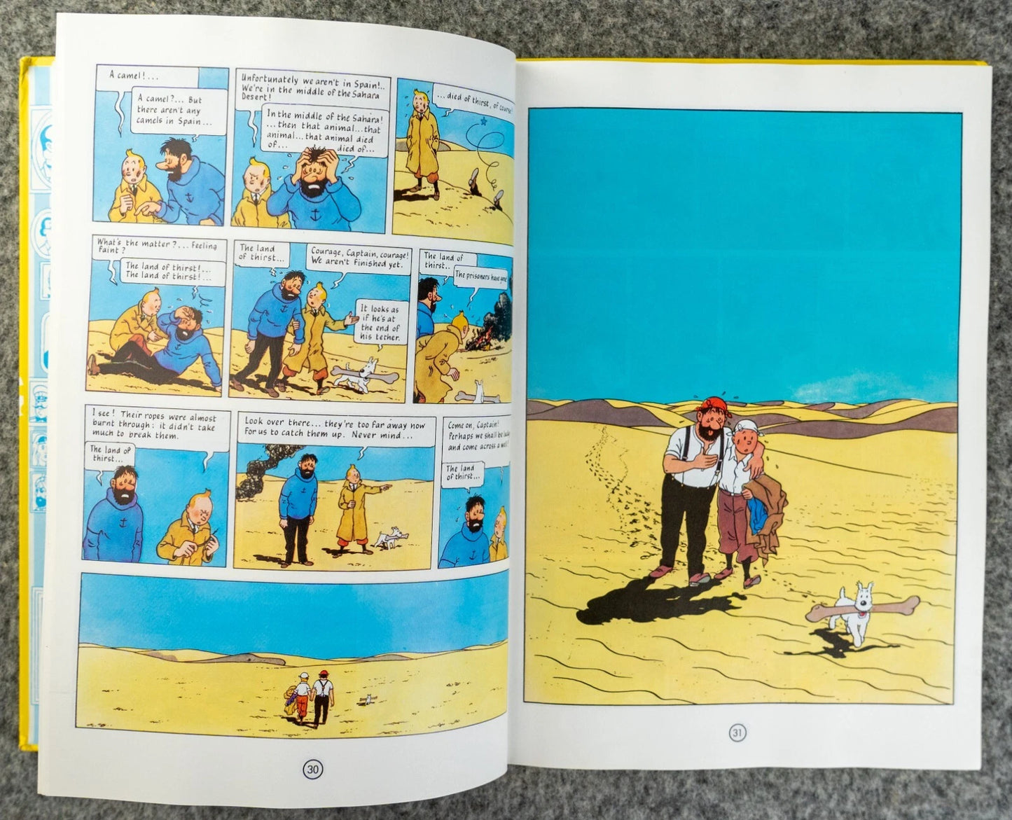 Tintin 3 in 1 Volume 3 - 1991 UK Egmont Hardback 1st Edition Comic Book