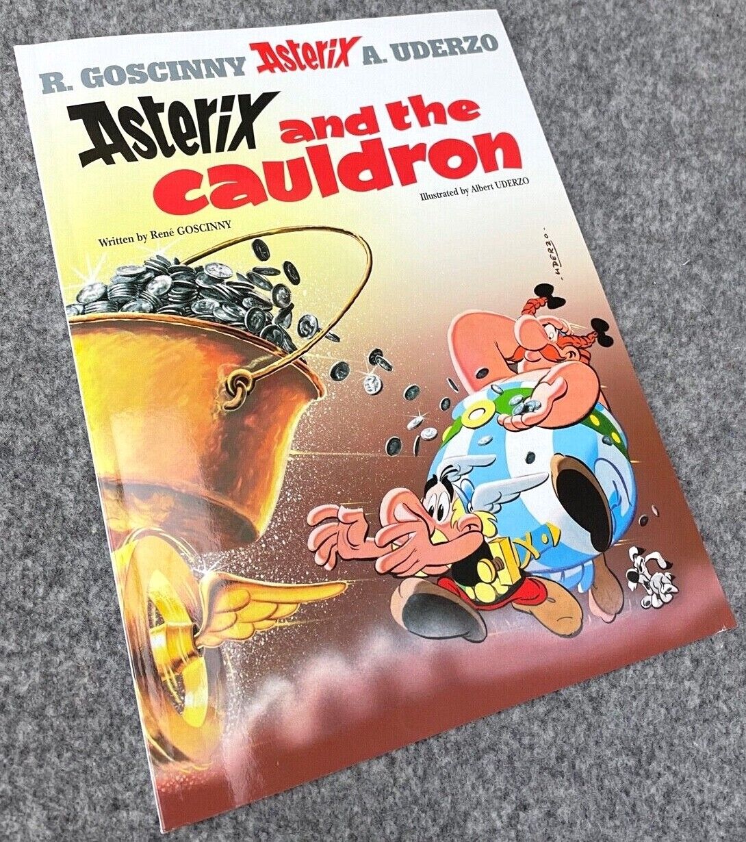 Asterix & Cauldron - 2000s Orion/Sphere UK Edition Paperback Book EO Uderzo