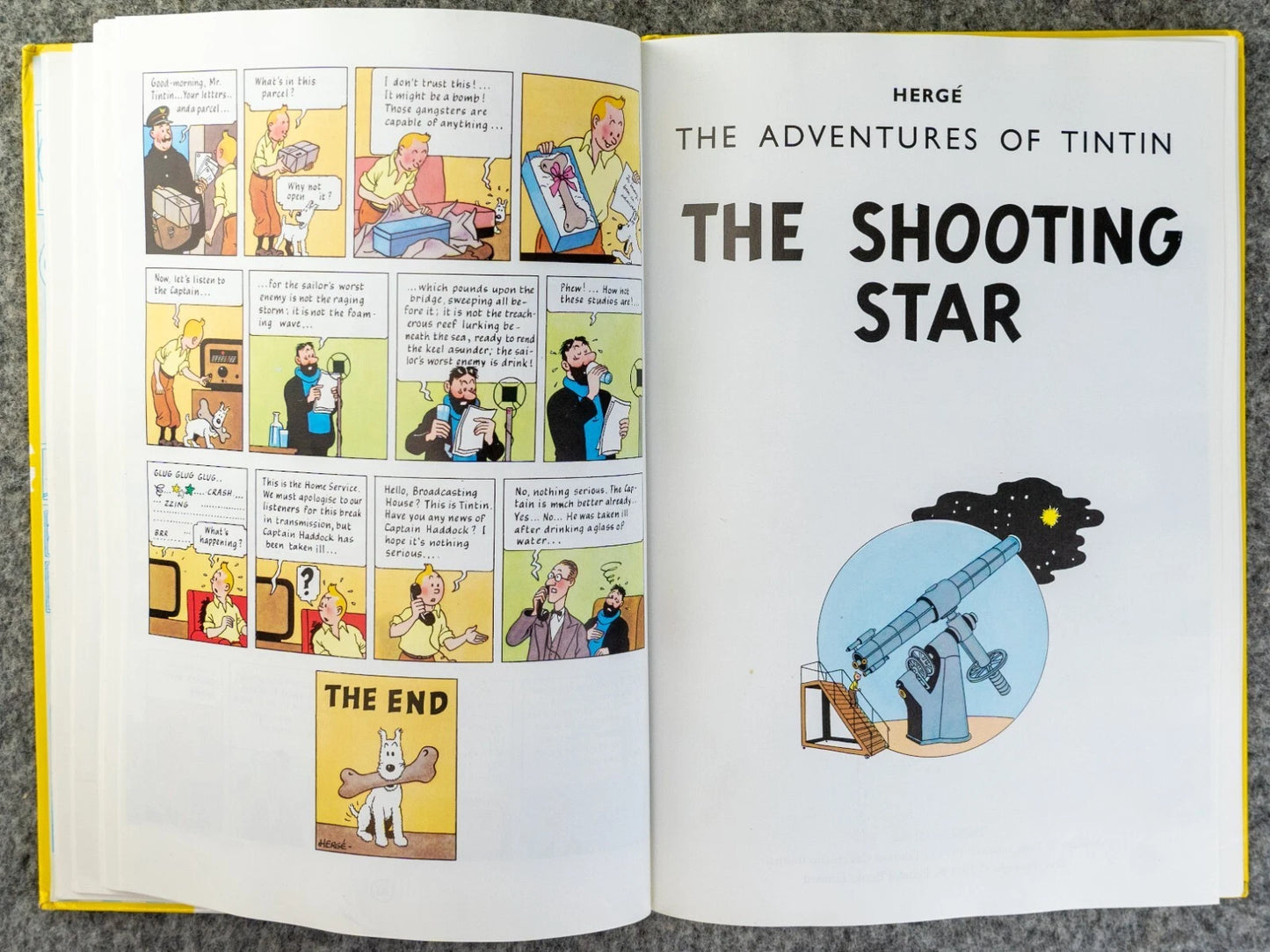 Tintin 3 in 1 Volume 3 - 1991 UK Egmont Hardback 1st Edition Comic Book