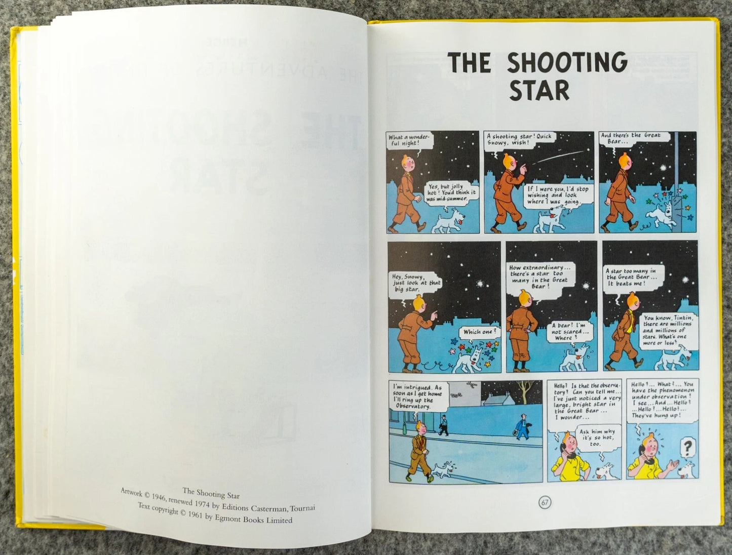 Tintin 3 in 1 Volume 3 - 1991 UK Egmont Hardback 1st Edition Comic Book
