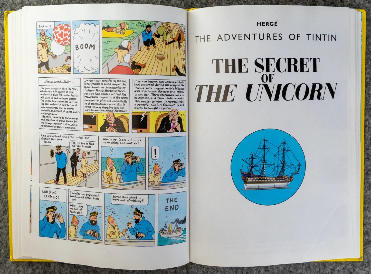 Tintin 3 in 1 Volume 3 - 1991 UK Egmont Hardback 1st Edition Comic Book