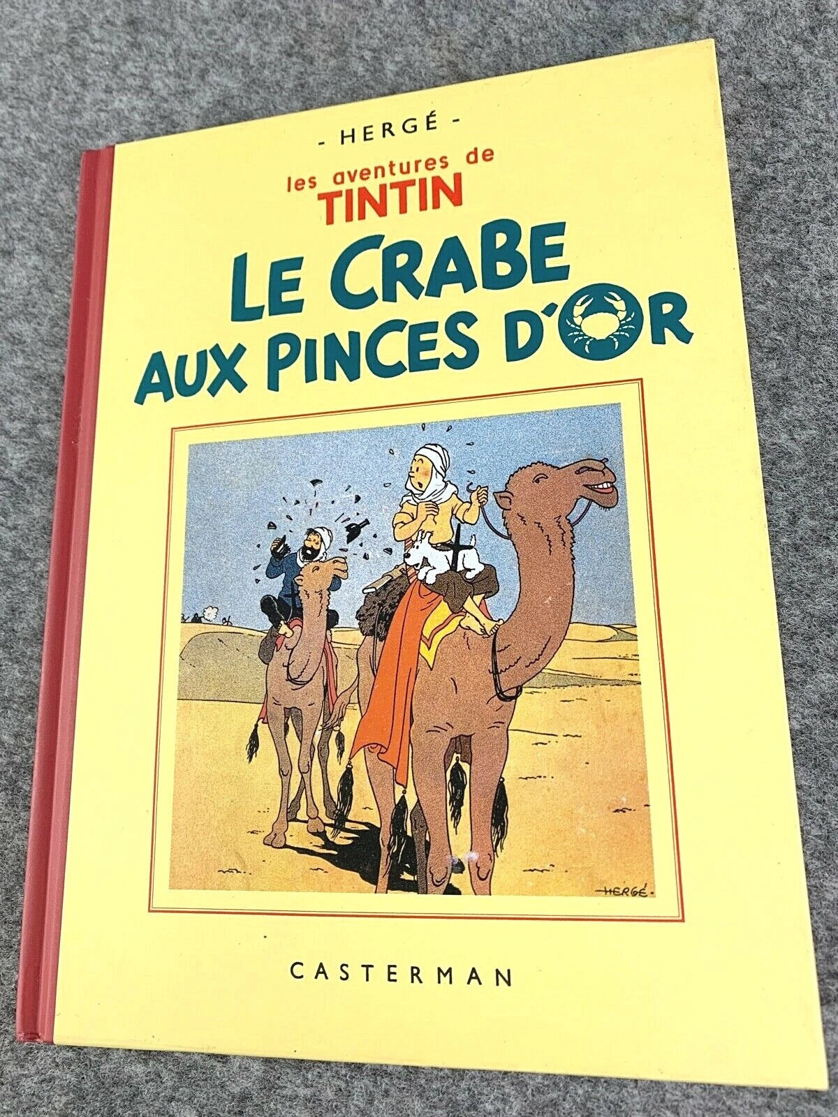 Le Crabe aux pinces d'or Rare B&W MINI Facsimile French 1st Edition 1980s HB Tintin Book