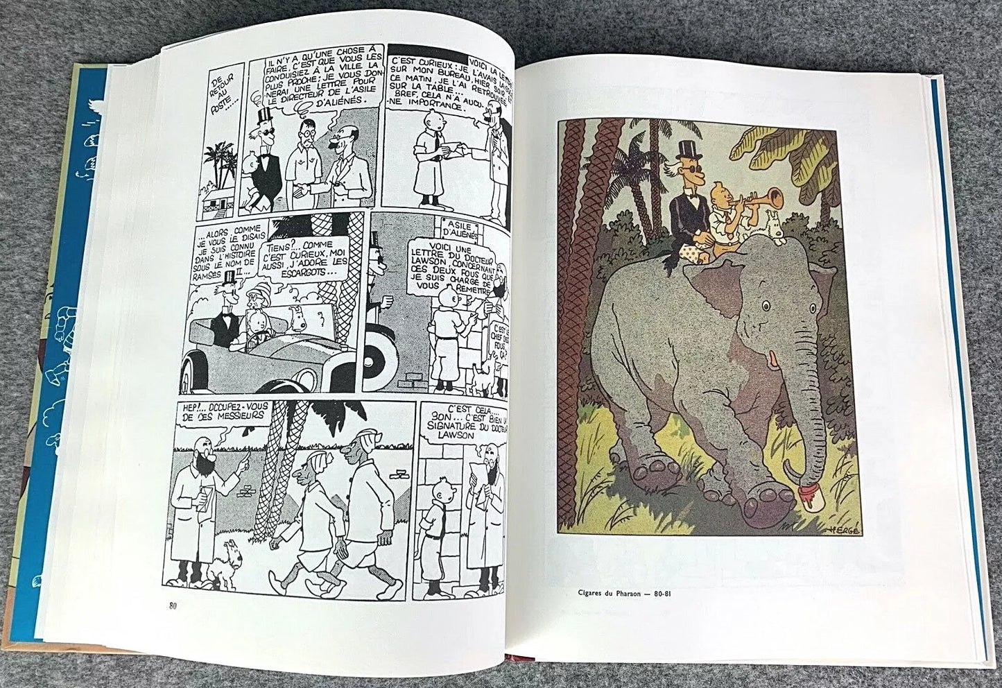 Les Cigares Du Pharaon 1st Facsimile Casterman 2009 Edition HB Tintin Book Herge EO