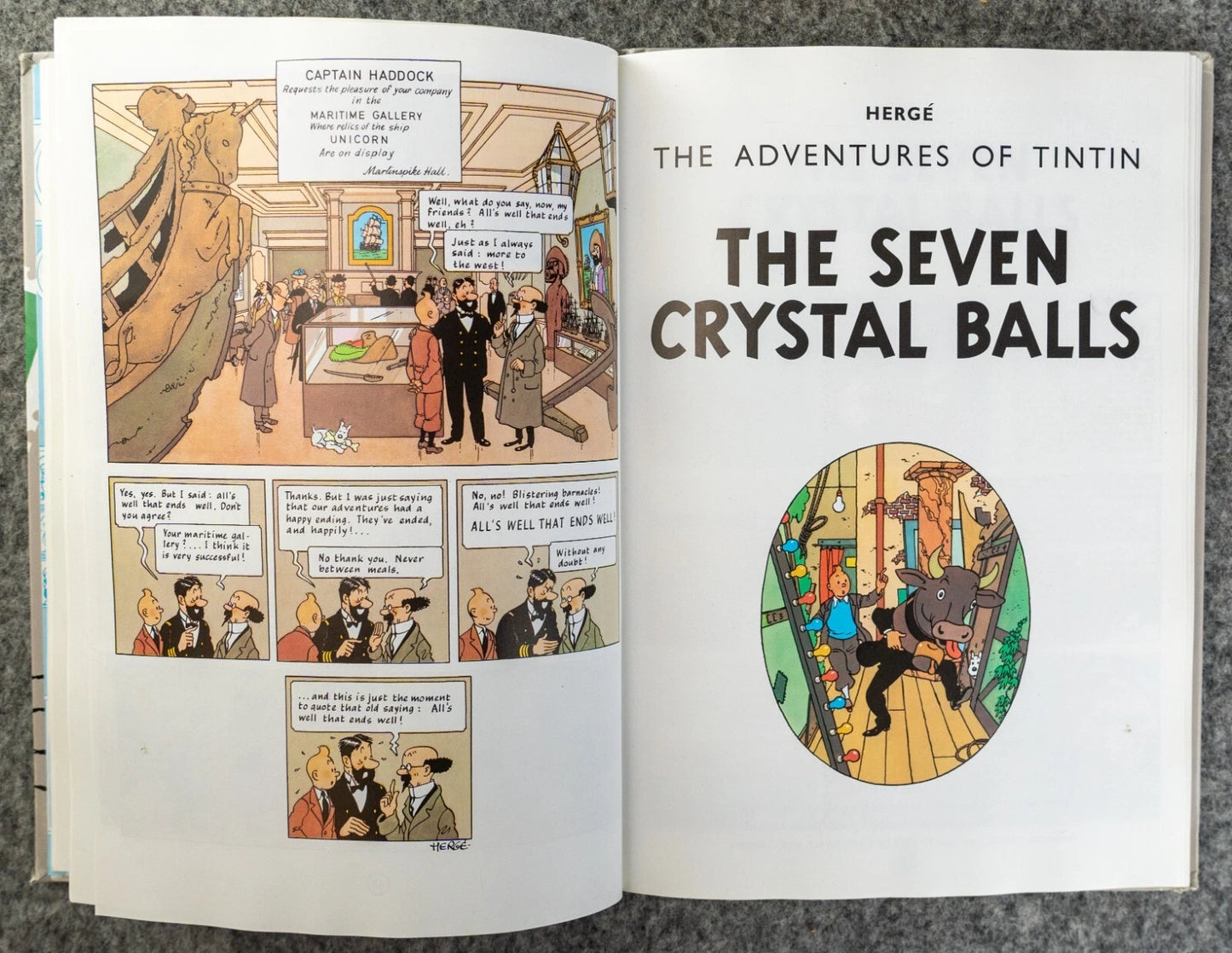 Tintin 3 in 1 Volume 4 - 1991 UK Egmont Hardback 1st Edition Comic Book