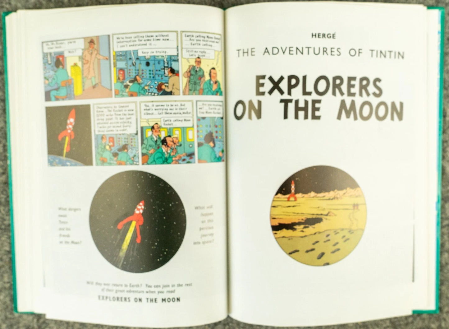 Tintin 3 in 1 Volume 5 - 1992 UK Egmont Hardback 1st Edition Comic Book