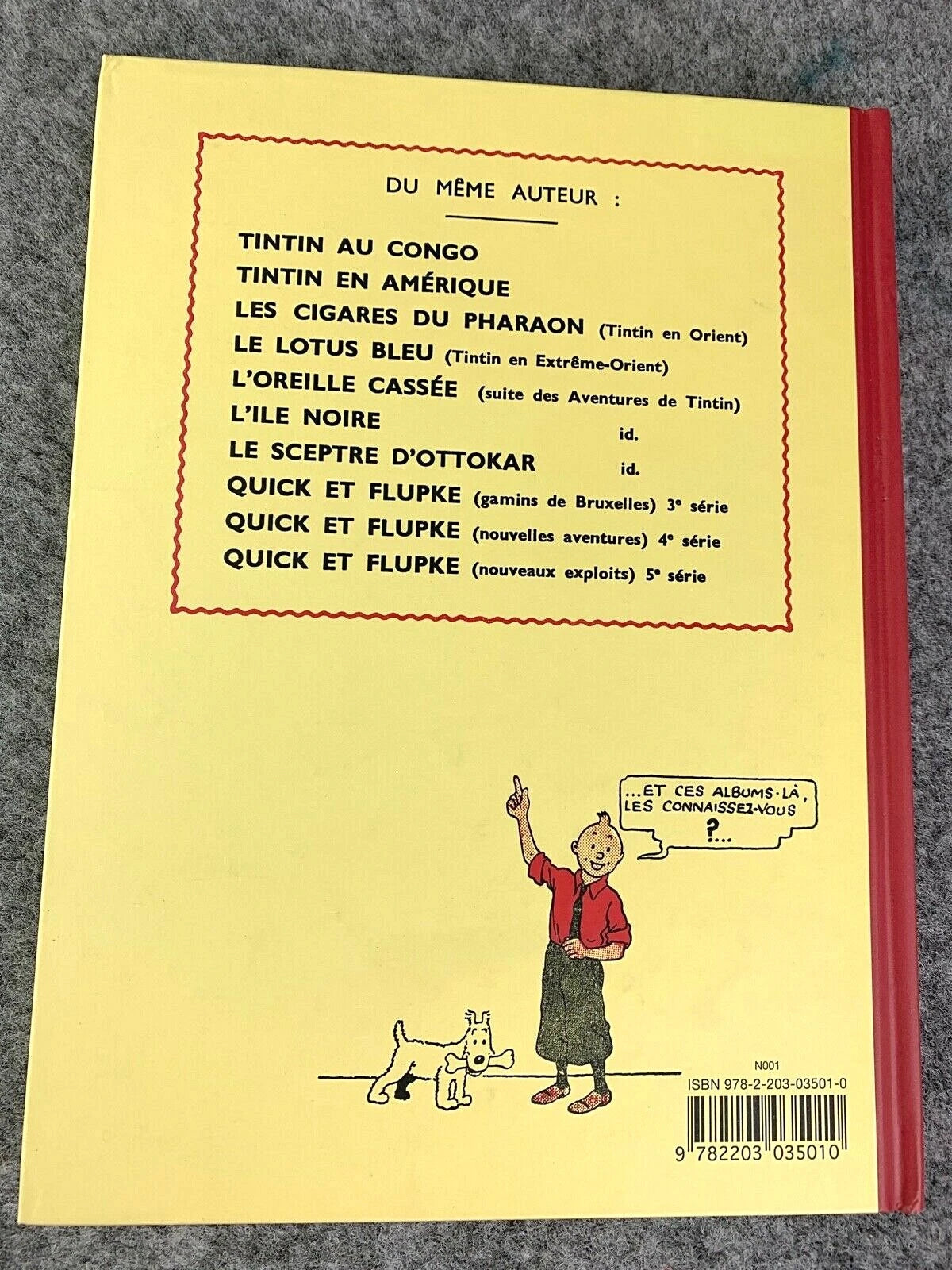 Le Crabe aux pinces d'or Rare B&W MINI Facsimile French 1st Edition 1980s HB Tintin Book