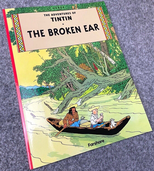 The Broken Ear - Tintin Farshore 2000s UK Edition Book Paperback Herge