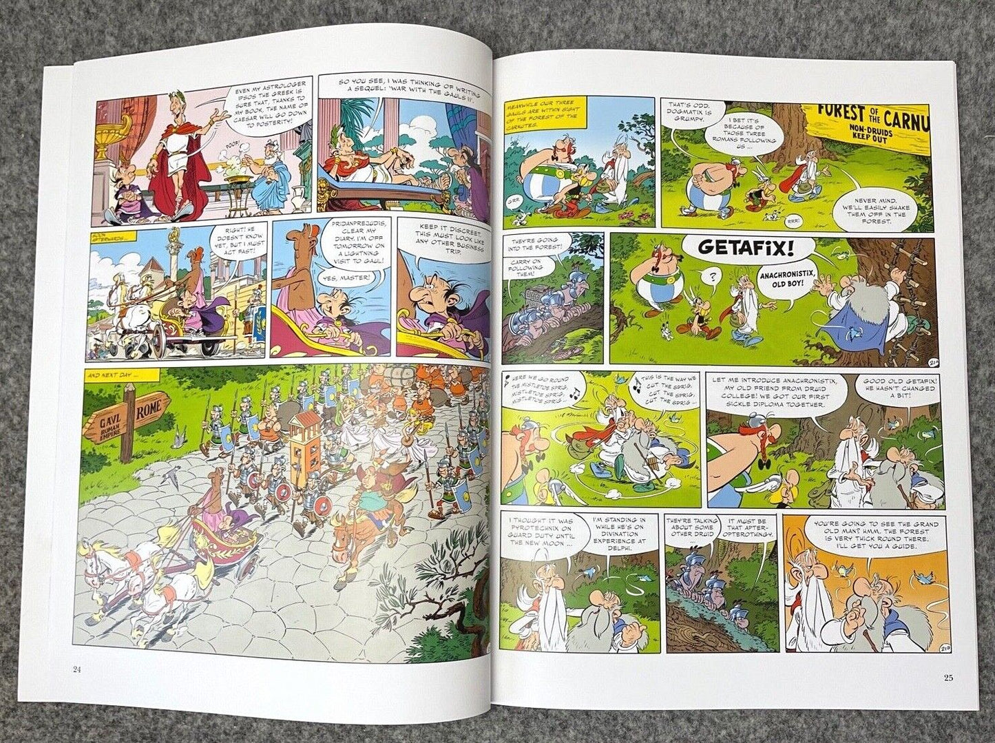 Asterix & Missing Scroll - 2000s Orion/Sphere UK Edition Paperback Book EO Uderzo