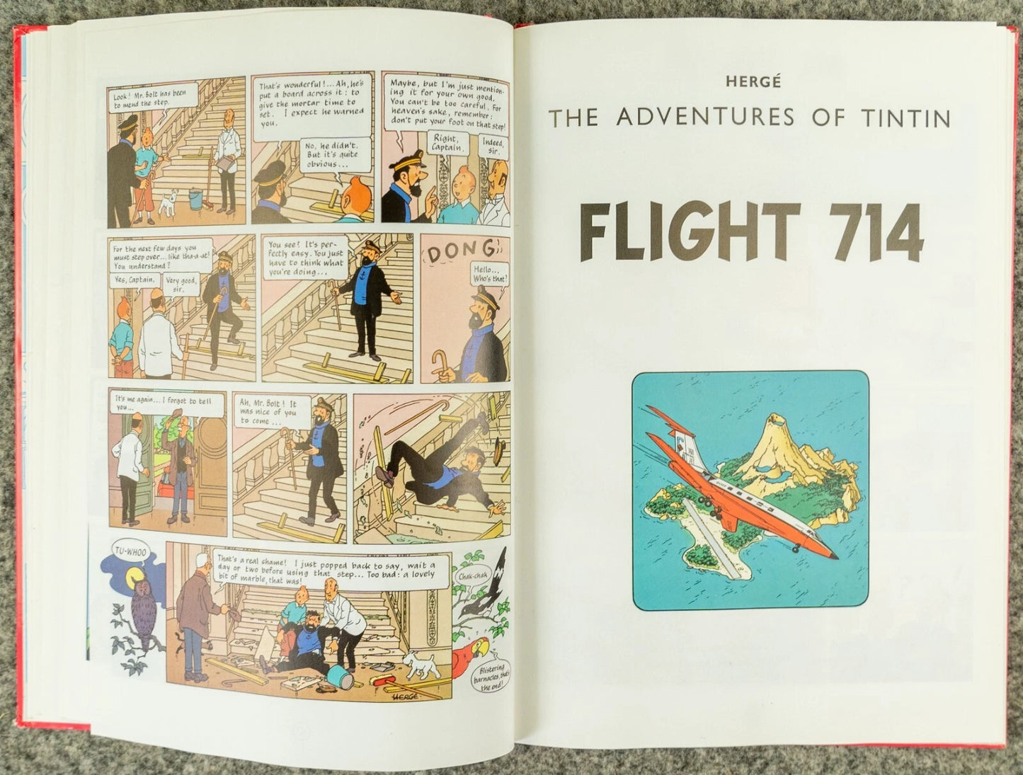 Tintin 3 in 1 Volume 7 - 1992 UK Egmont Hardback 1st Edition Comic Book