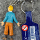 Moulinsart Toy Keyring: Tintin …Well? 8cm Height 42498 Official Tintin Figure Key Ring