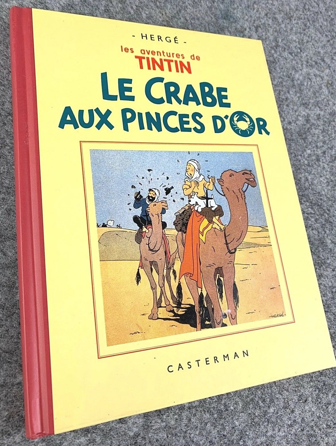 Le Crabe aux pinces d'or Rare B&W MINI Facsimile French 1st Edition 1980s HB Tintin Book