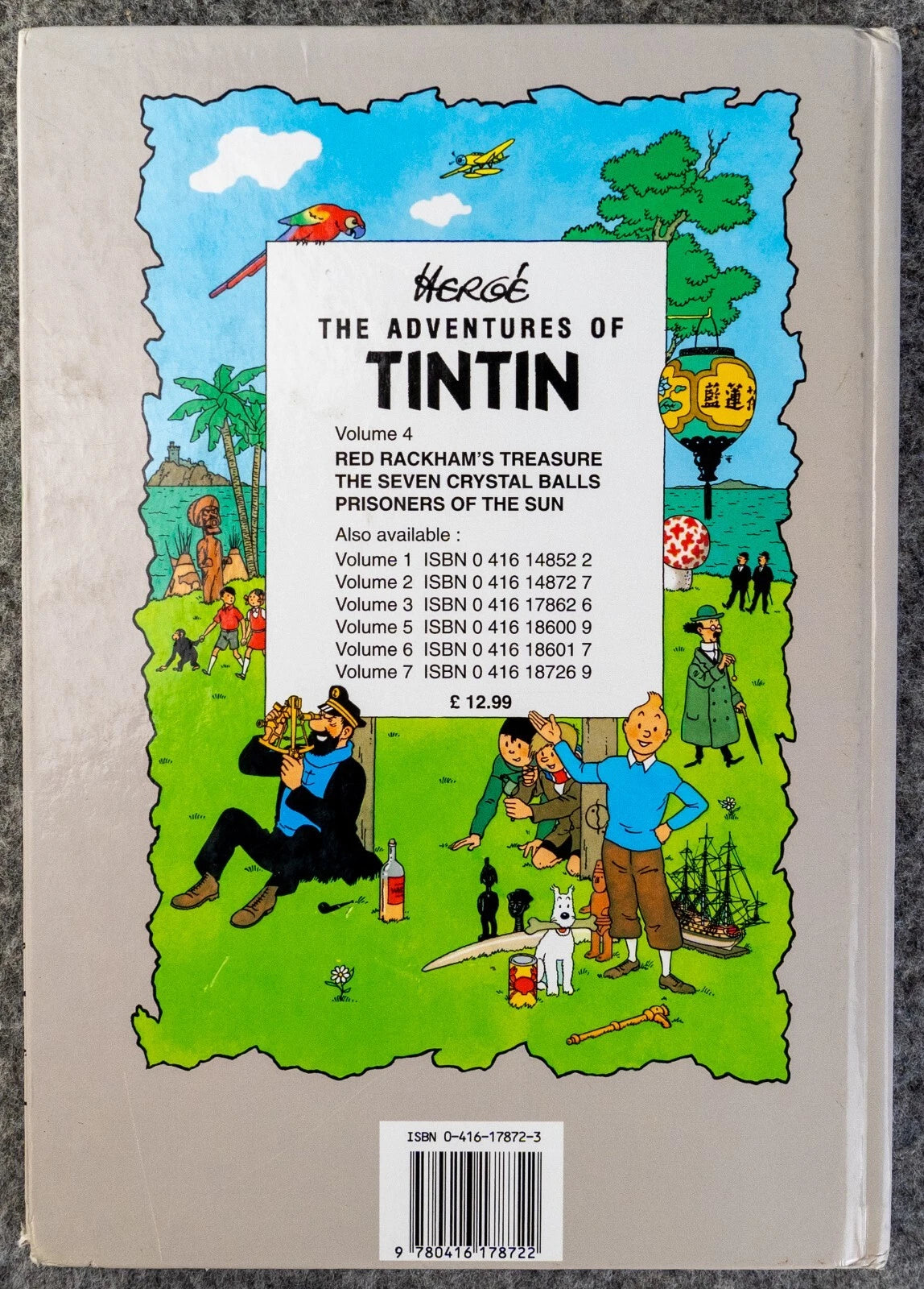 Tintin 3 in 1 Volume 4 - 1991 UK Egmont Hardback 1st Edition Comic Book